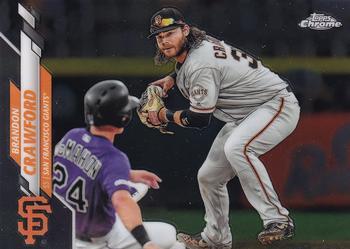 #88 Brandon Crawford - San Francisco Giants - 2020 Topps Chrome Baseball