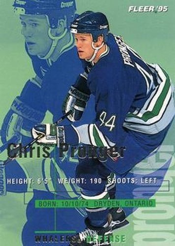 #88 Chris Pronger - Hartford Whalers - 1994-95 Fleer Hockey