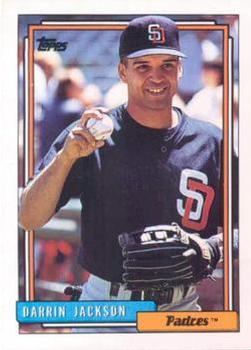 #88 Darrin Jackson - San Diego Padres - 1992 Topps Baseball