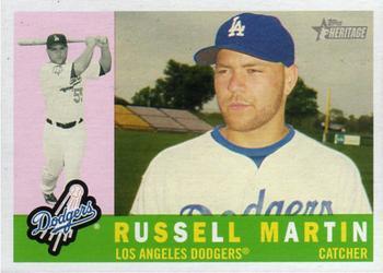 #88 Russell Martin - Los Angeles Dodgers - 2009 Topps Heritage Baseball