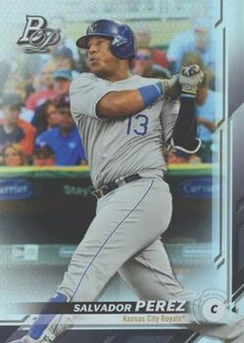#88 Salvador Perez - Kansas City Royals - 2019 Bowman Platinum Baseball