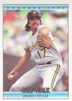 #88 Bob Walk - Pittsburgh Pirates - 1992 Donruss Baseball
