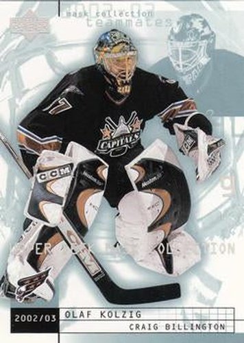 #88 Olaf Kolzig / Craig Billington - Washington Capitals - 2002-03 Upper Deck Mask Collection Hockey