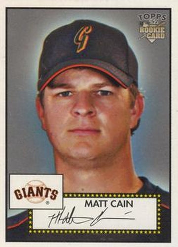 #88 Matt Cain - San Francisco Giants - 2006 Topps 1952 Edition Baseball