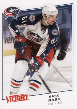 #139 Rick Nash - Columbus Blue Jackets - 2008-09 Upper Deck Victory Hockey