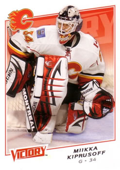 #163 Miikka Kiprusoff - Calgary Flames - 2008-09 Upper Deck Victory Hockey