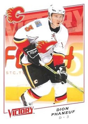 #166 Dion Phaneuf - Calgary Flames - 2008-09 Upper Deck Victory Hockey