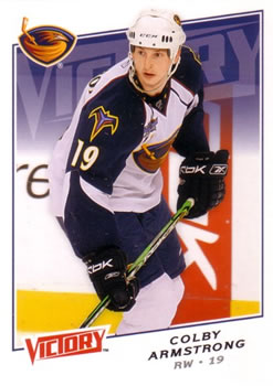 #184 Colby Armstrong - Atlanta Thrashers - 2008-09 Upper Deck Victory Hockey