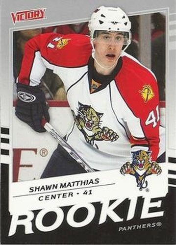 #210 Shawn Matthias - Florida Panthers - 2008-09 Upper Deck Victory Hockey