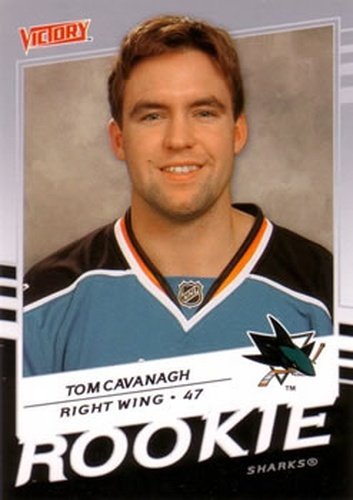 #218 Tom Cavanagh - San Jose Sharks - 2008-09 Upper Deck Victory Hockey