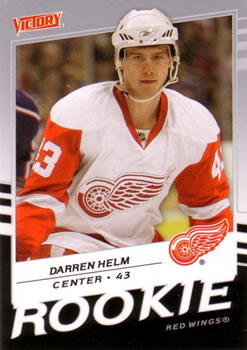 #240 Darren Helm - Detroit Red Wings - 2008-09 Upper Deck Victory Hockey