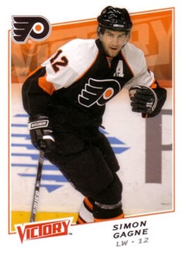 #57 Simon Gagne - Philadelphia Flyers - 2008-09 Upper Deck Victory Hockey