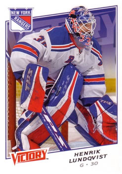 #64 Henrik Lundqvist - New York Rangers - 2008-09 Upper Deck Victory Hockey