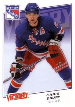 #67 Chris Drury - New York Rangers - 2008-09 Upper Deck Victory Hockey