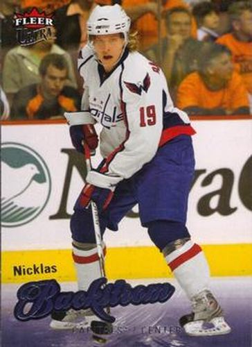 #98 Nicklas Backstrom - Washington Capitals - 2008-09 Ultra Hockey