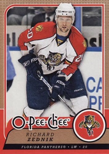 #106 Richard Zednik - Florida Panthers - 2008-09 O-Pee-Chee Hockey