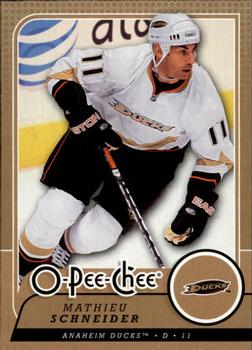 #113 Mathieu Schneider - Anaheim Ducks - 2008-09 O-Pee-Chee Hockey