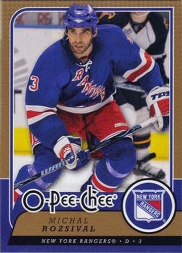 #139 Michal Rozsival - New York Rangers - 2008-09 O-Pee-Chee Hockey