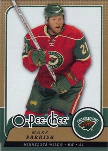 #142 Mark Parrish - Minnesota Wild - 2008-09 O-Pee-Chee Hockey