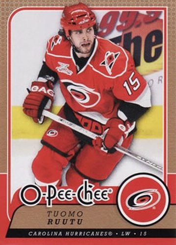 #164 Tuomo Ruutu - Carolina Hurricanes - 2008-09 O-Pee-Chee Hockey