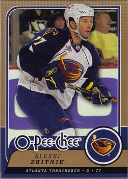 #168 Alexei Zhitnik - Atlanta Thrashers - 2008-09 O-Pee-Chee Hockey