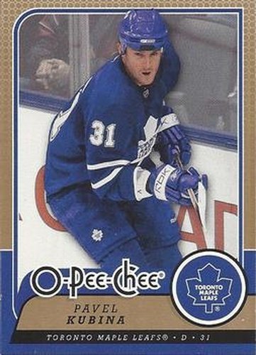 #171 Pavel Kubina - Toronto Maple Leafs - 2008-09 O-Pee-Chee Hockey