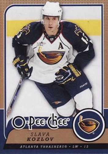 #17 Slava Kozlov - Atlanta Thrashers - 2008-09 O-Pee-Chee Hockey
