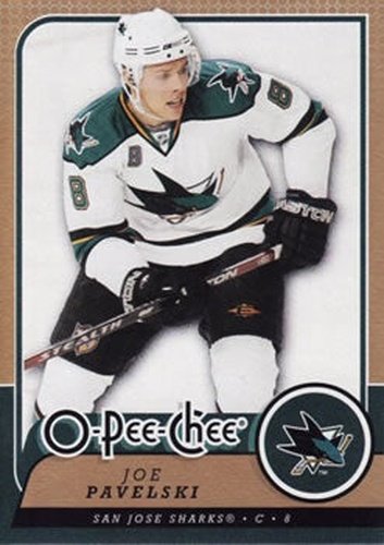 #22 Joe Pavelski - San Jose Sharks - 2008-09 O-Pee-Chee Hockey