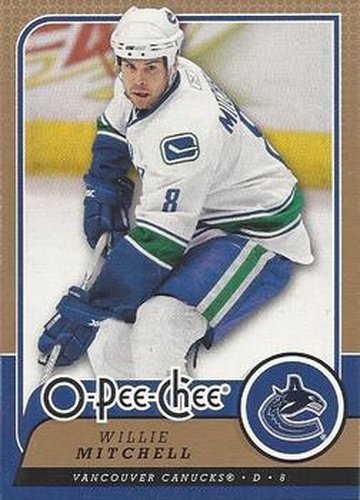 #263 Willie Mitchell - Vancouver Canucks - 2008-09 O-Pee-Chee Hockey