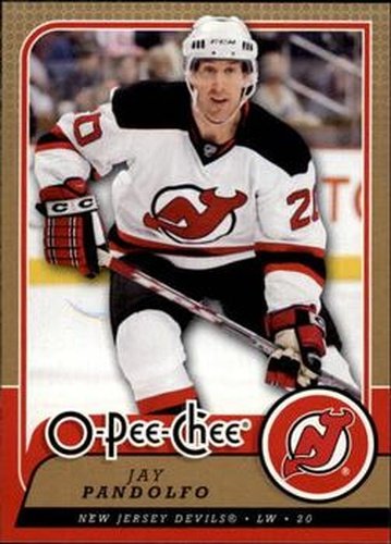 #26 Jay Pandolfo - New Jersey Devils - 2008-09 O-Pee-Chee Hockey