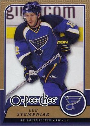 #272 Lee Stempniak - St. Louis Blues - 2008-09 O-Pee-Chee Hockey