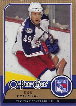 #273 Dan Fritsche - New York Rangers - 2008-09 O-Pee-Chee Hockey