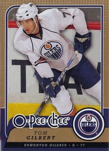 #302 Tom Gilbert - Edmonton Oilers - 2008-09 O-Pee-Chee Hockey