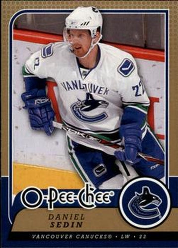 #318 Daniel Sedin - Vancouver Canucks - 2008-09 O-Pee-Chee Hockey