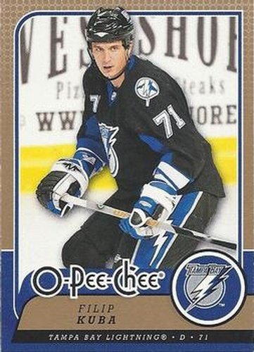 #319 Filip Kuba - Tampa Bay Lightning - 2008-09 O-Pee-Chee Hockey