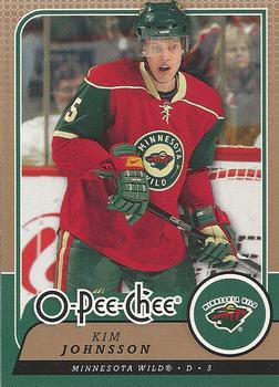 #327 Kim Johnsson - Minnesota Wild - 2008-09 O-Pee-Chee Hockey