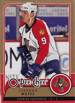 #328 Stephen Weiss - Florida Panthers - 2008-09 O-Pee-Chee Hockey