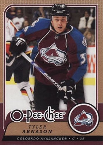 #331 Tyler Arnason - Colorado Avalanche - 2008-09 O-Pee-Chee Hockey
