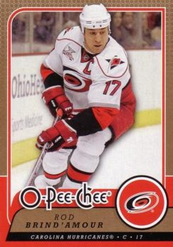 #333 Rod Brind'Amour - Carolina Hurricanes - 2008-09 O-Pee-Chee Hockey