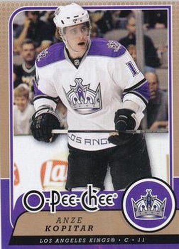#345 Anze Kopitar - Los Angeles Kings - 2008-09 O-Pee-Chee Hockey