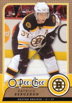 #34 Patrice Bergeron - Boston Bruins - 2008-09 O-Pee-Chee Hockey