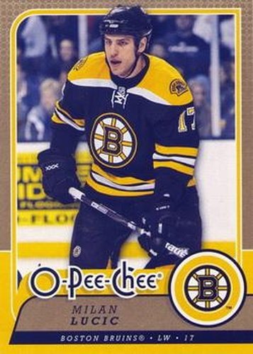 #354 Milan Lucic - Boston Bruins - 2008-09 O-Pee-Chee Hockey
