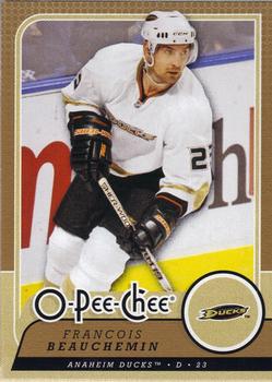 #36 Francois Beauchemin - Anaheim Ducks - 2008-09 O-Pee-Chee Hockey