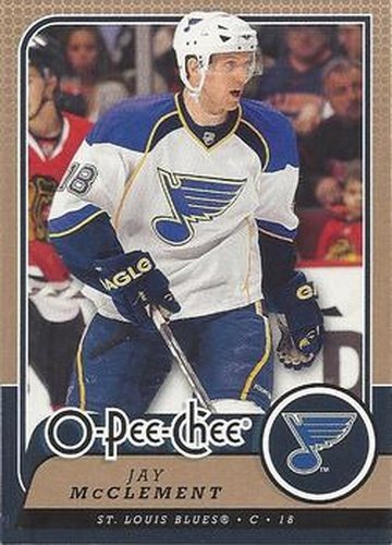 #39 Jay McClement - St. Louis Blues - 2008-09 O-Pee-Chee Hockey