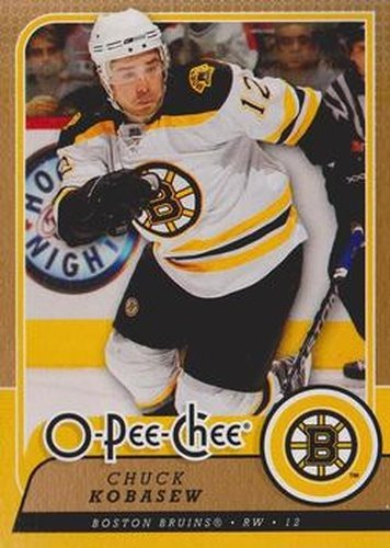 #410 Chuck Kobasew - Boston Bruins - 2008-09 O-Pee-Chee Hockey