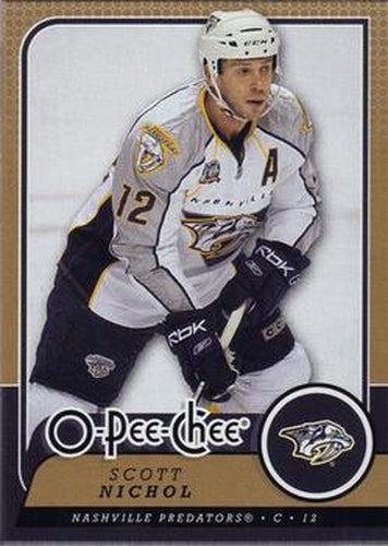 #421 Scott Nichol - Nashville Predators - 2008-09 O-Pee-Chee Hockey