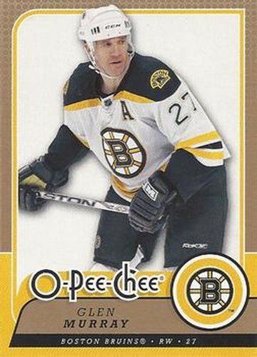 #432 Glen Murray - Boston Bruins - 2008-09 O-Pee-Chee Hockey