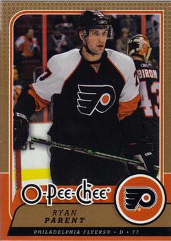 #43 Ryan Parent - Philadelphia Flyers - 2008-09 O-Pee-Chee Hockey