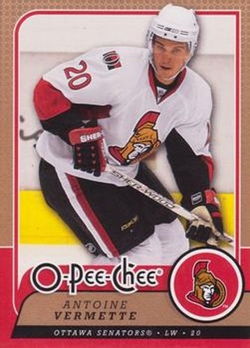 #44 Antoine Vermette - Ottawa Senators - 2008-09 O-Pee-Chee Hockey