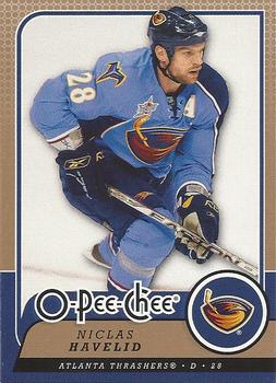 #470 Niclas Havelid - Atlanta Thrashers - 2008-09 O-Pee-Chee Hockey